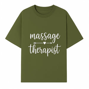 Massage Therapist Sign - Elegant Handwritten Decor for Spa, Wellness Center or Home Treatment Room - T-shirt 1758350853167.jpg