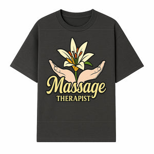 Massage Therapist Floral Design T-Shirt, Relaxation Gift for Healers, Spa Workers, Wellness Professionals, Unique Therapy Apparel - T-shirt 1758350854342.jpg
