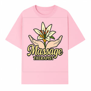 Massage Therapist Floral Design T-Shirt, Relaxation Gift for Healers, Spa Workers, Wellness Professionals, Unique Therapy Apparel - T-shirt 1758350854923.jpg