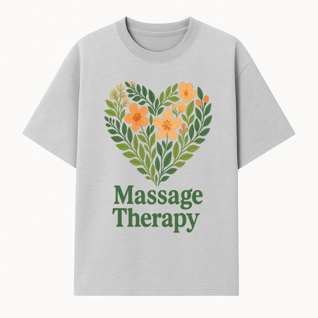 Floral Massage Therapy Art Print - Nature Inspired Wellness Decor for Relaxation and Healing Spaces - T-shirt 1758350855135.jpg