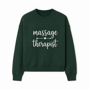 Massage Therapist Sign - Elegant Handwritten Decor for Spa, Wellness Center or Home Treatment Room - Sweatshirt 1758350856009.jpg