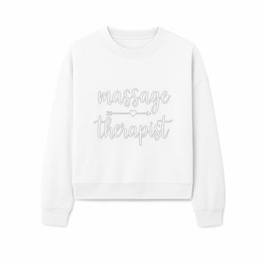Massage Therapist Sign - Elegant Handwritten Decor for Spa, Wellness Center or Home Treatment Room - Sweatshirt 1758350857091.jpg