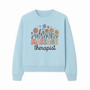 Massage Therapist Floral Design Art Print - Relaxation Decor for Wellness Spaces and Gift Ideas - Sweatshirt 1758350857317.jpg