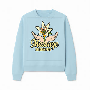 Massage Therapist Floral Design T-Shirt, Relaxation Gift for Healers, Spa Workers, Wellness Professionals, Unique Therapy Apparel - Sweatshirt 1758350857580.jpg