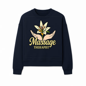 Massage Therapist Floral Design T-Shirt, Relaxation Gift for Healers, Spa Workers, Wellness Professionals, Unique Therapy Apparel - Sweatshirt 1758350857954.jpg