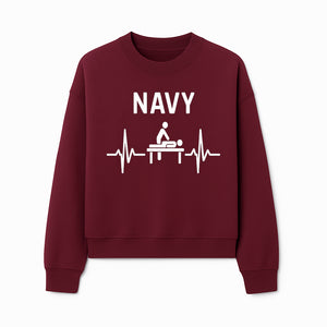 Navy Massage Therapy Neon Sign | Military Health Decor | Hospital Wall Art | Wellness Gift for Veterans and Active Duty Personnel - Sweatshirt 1758350858038.jpg