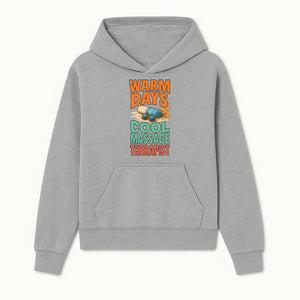 Warm Days Cool Massage Therapist T-Shirt | Relaxation Beach Vibes | Gift for Massage Professionals and Spa Lovers - Hoodie 1758350858059.jpg