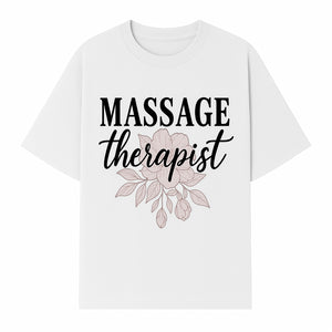 Massage Therapist Floral Sign | Relaxation Decor | Wellness Spa Art | Gift for Massage Professionals | Home or Office Wall Art - T-shirt 1758350858104.jpg