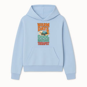 Warm Days Cool Massage Therapist T-Shirt | Relaxation Beach Vibes | Gift for Massage Professionals and Spa Lovers - Hoodie 1758350858217.jpg