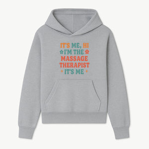 Massage Therapist I'm Here Sign | Fun Practicing Massage Therapy Decor | Cute Home Office Wall Art - Hoodie 1758350858324.jpg
