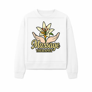 Massage Therapist Floral Design T-Shirt, Relaxation Gift for Healers, Spa Workers, Wellness Professionals, Unique Therapy Apparel - Sweatshirt 1758350858348.jpg