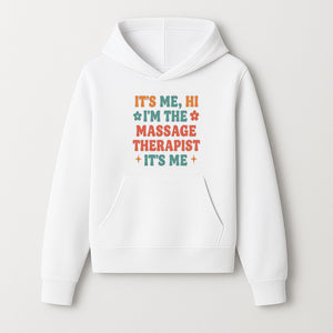 Massage Therapist I'm Here Sign | Fun Practicing Massage Therapy Decor | Cute Home Office Wall Art - Hoodie 1758350858452.jpg