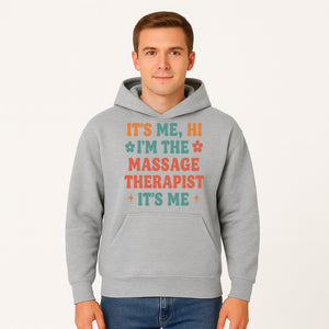 Massage Therapist I'm Here Sign | Fun Practicing Massage Therapy Decor | Cute Home Office Wall Art - Hoodie 1758350859583.jpg