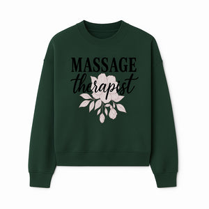 Massage Therapist Floral Sign | Relaxation Decor | Wellness Spa Art | Gift for Massage Professionals | Home or Office Wall Art - Sweatshirt 1758350859867.jpg