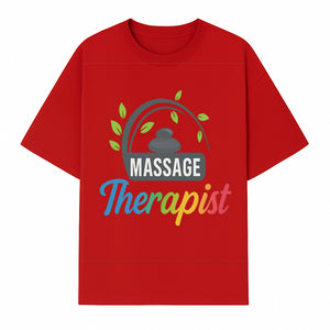 Massage Therapist Logo with Stones and Leaves | Wellness Spa Design for Therapists | Relaxation and Healing Services Brand - T-shirt 1758350859930.jpg