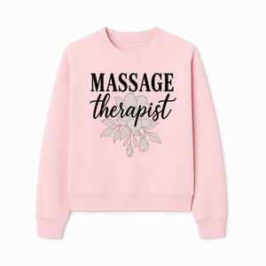Massage Therapist Floral Sign | Relaxation Decor | Wellness Spa Art | Gift for Massage Professionals | Home or Office Wall Art - Sweatshirt 1758350860250.jpg