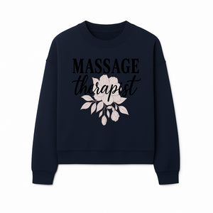 Massage Therapist Floral Sign | Relaxation Decor | Wellness Spa Art | Gift for Massage Professionals | Home or Office Wall Art - Sweatshirt 1758350860519.jpg