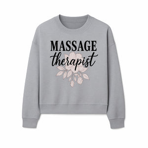 Massage Therapist Floral Sign | Relaxation Decor | Wellness Spa Art | Gift for Massage Professionals | Home or Office Wall Art - Sweatshirt 1758350860794.jpg