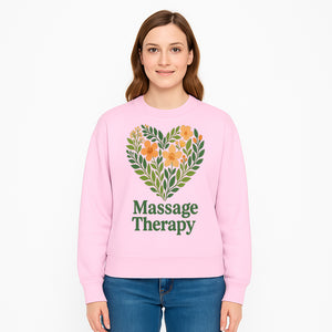 Floral Massage Therapy Art Print - Nature Inspired Wellness Decor for Relaxation and Healing Spaces - Sweatshirt 1758350860803.jpg