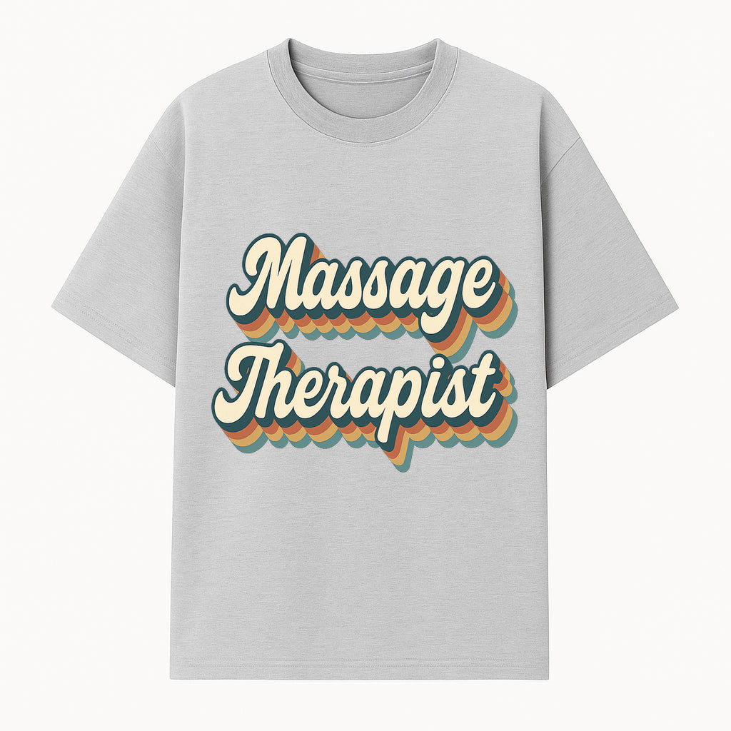Vintage Massage Therapist Typography Wall Art - Retro Home Decor for Spa, Wellness Center, or Personal Use - T-shirt 1758350861026.jpg
