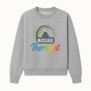 Massage Therapist Logo with Stones and Leaves | Wellness Spa Design for Therapists | Relaxation and Healing Services Brand - Sweatshirt 1758350861638.jpg
