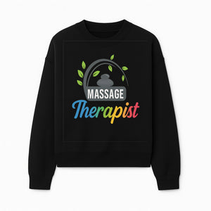 Massage Therapist Logo with Stones and Leaves | Wellness Spa Design for Therapists | Relaxation and Healing Services Brand - Sweatshirt 1758350861762.jpg