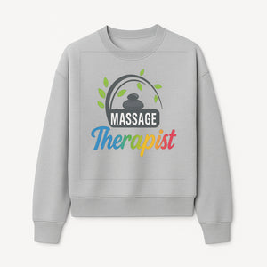 Massage Therapist Logo with Stones and Leaves | Wellness Spa Design for Therapists | Relaxation and Healing Services Brand - Sweatshirt 1758350862169.jpg