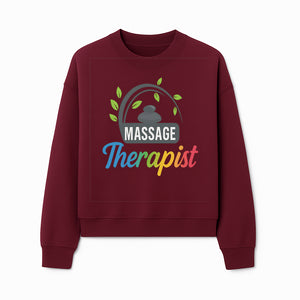 Massage Therapist Logo with Stones and Leaves | Wellness Spa Design for Therapists | Relaxation and Healing Services Brand - Sweatshirt 1758350862616.jpg