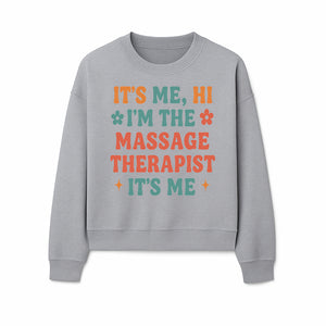 Massage Therapist I'm Here Sign | Fun Practicing Massage Therapy Decor | Cute Home Office Wall Art - Sweatshirt 1758350864064.jpg
