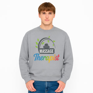 Massage Therapist Logo with Stones and Leaves | Wellness Spa Design for Therapists | Relaxation and Healing Services Brand - Sweatshirt 1758350864269.jpg