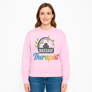 Massage Therapist Logo with Stones and Leaves | Wellness Spa Design for Therapists | Relaxation and Healing Services Brand - Sweatshirt 1758350864437.jpg