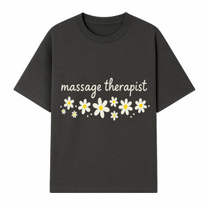 Massage Therapist Wall Art Decor with Floral Design - Calming Green Aesthetic for Spa, Wellness, and Relaxation Spaces - T-shirt 1758350864546.jpg