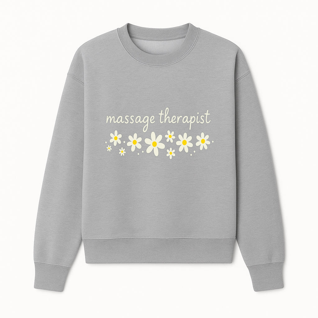 Massage Therapist Wall Art Decor with Floral Design - Calming Green Aesthetic for Spa, Wellness, and Relaxation Spaces - Sweatshirt 1758350867112.jpg