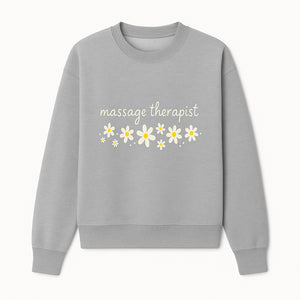 Massage Therapist Wall Art Decor with Floral Design - Calming Green Aesthetic for Spa, Wellness, and Relaxation Spaces - Sweatshirt 1758350867112.jpg