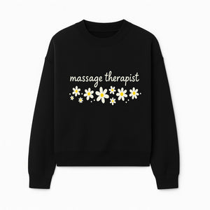 Massage Therapist Wall Art Decor with Floral Design - Calming Green Aesthetic for Spa, Wellness, and Relaxation Spaces - Sweatshirt 1758350867261.jpg