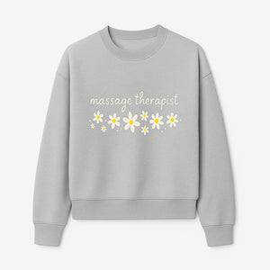 Massage Therapist Wall Art Decor with Floral Design - Calming Green Aesthetic for Spa, Wellness, and Relaxation Spaces - Sweatshirt 1758350867645.jpg