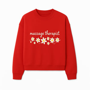 Massage Therapist Wall Art Decor with Floral Design - Calming Green Aesthetic for Spa, Wellness, and Relaxation Spaces - Sweatshirt 1758350868280.jpg