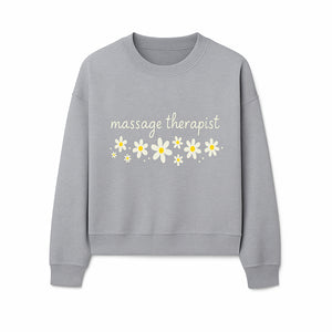 Massage Therapist Wall Art Decor with Floral Design - Calming Green Aesthetic for Spa, Wellness, and Relaxation Spaces - Sweatshirt 1758350868411.jpg