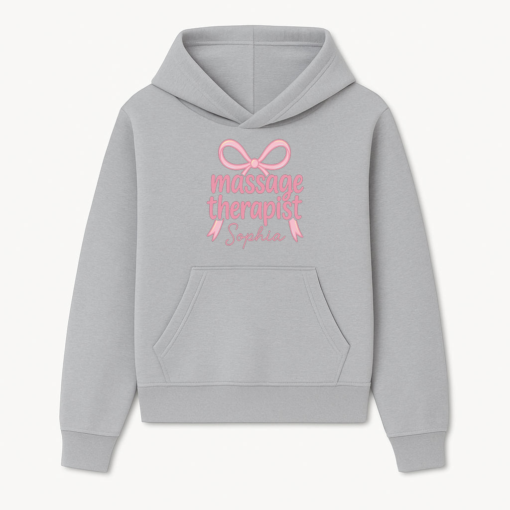 Personalized Massage Therapist Sign - Custom Name Neon Pink Decor for Home Spa or Office - Stylish Gift for Massage Therapists - Hoodie 1758350869602.jpg
