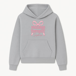 Personalized Massage Therapist Sign - Custom Name Neon Pink Decor for Home Spa or Office - Stylish Gift for Massage Therapists - Hoodie 1758350869602.jpg