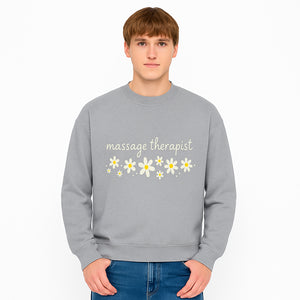 Massage Therapist Wall Art Decor with Floral Design - Calming Green Aesthetic for Spa, Wellness, and Relaxation Spaces - Sweatshirt 1758350869686.jpg