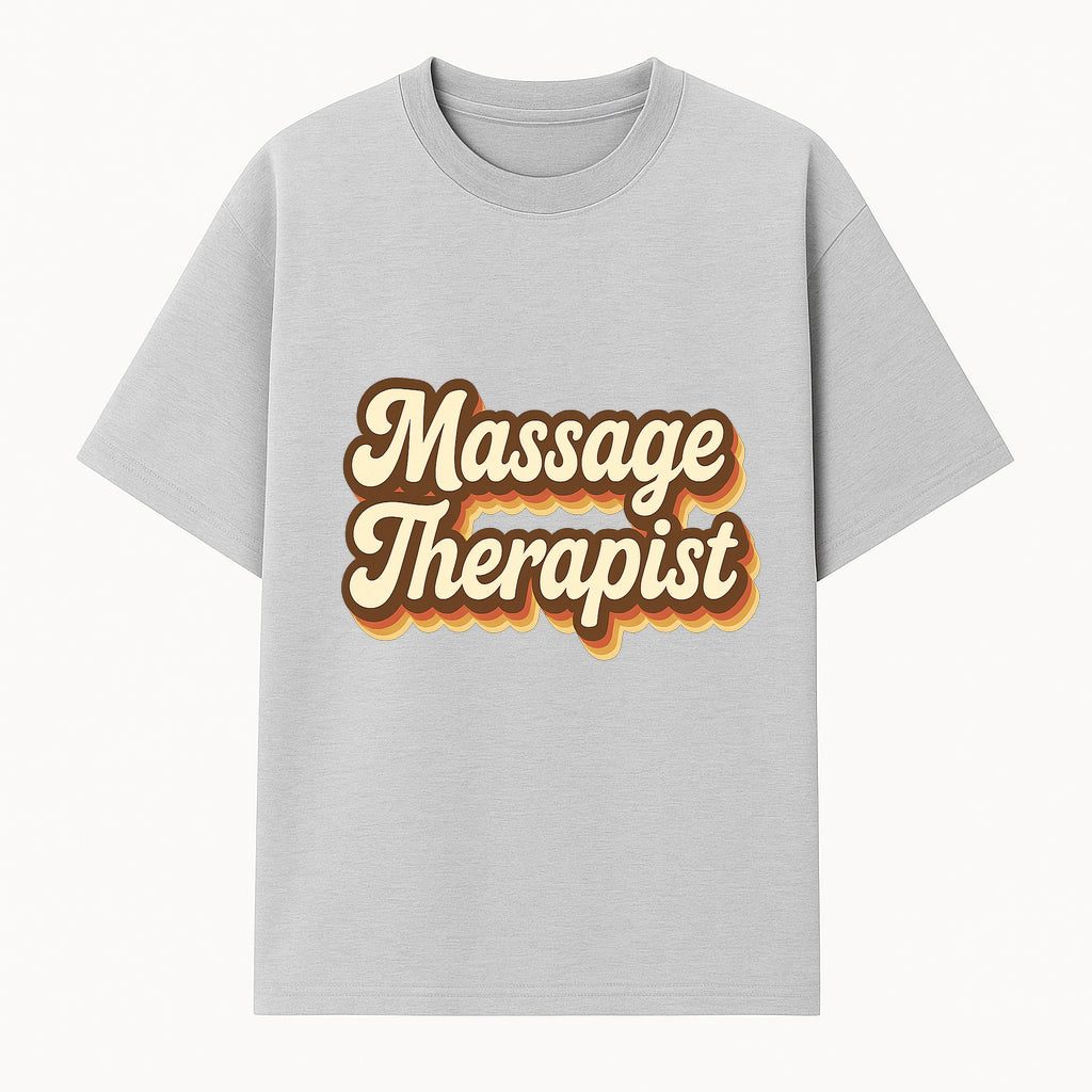Retro Massage Therapist Signage Art | Vintage Home Decor | Relaxation & Wellness Gift for Massage Professionals - T-shirt 1758350873032.jpg