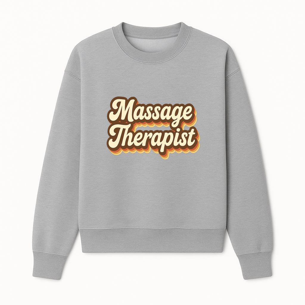 Retro Massage Therapist Signage Art | Vintage Home Decor | Relaxation & Wellness Gift for Massage Professionals - Sweatshirt 1758350875955.jpg