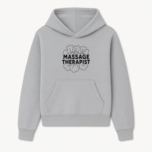 Massage Therapist Floral Design T-Shirt, Relaxation Gift for Spa Professionals, Healing Arts Apparel, Custom Therapist Merchandise - Hoodie 1758350878549.jpg