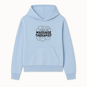 Massage Therapist Floral Design T-Shirt, Relaxation Gift for Spa Professionals, Healing Arts Apparel, Custom Therapist Merchandise - Hoodie 1758350879217.jpg