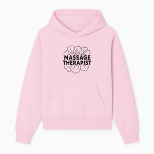 Massage Therapist Floral Design T-Shirt, Relaxation Gift for Spa Professionals, Healing Arts Apparel, Custom Therapist Merchandise - Hoodie 1758350879341.jpg