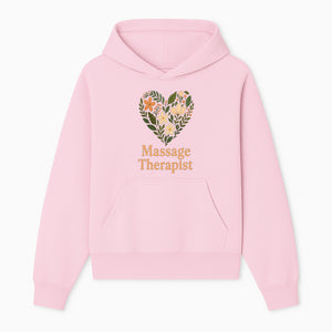 Floral Heart Massage Therapist Sign - Elegant Wall Decor for Spa, Wellness Center, or Home Massage Room, Relaxation Gift - Hoodie 1758350879741.jpg