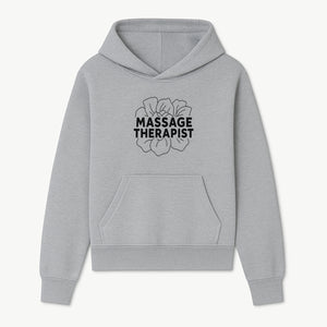 Massage Therapist Floral Design T-Shirt, Relaxation Gift for Spa Professionals, Healing Arts Apparel, Custom Therapist Merchandise - Hoodie 1758350879875.jpg