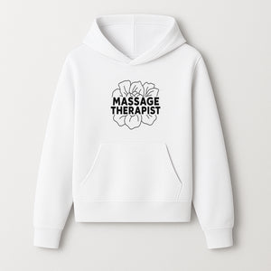 Massage Therapist Floral Design T-Shirt, Relaxation Gift for Spa Professionals, Healing Arts Apparel, Custom Therapist Merchandise - Hoodie 1758350879987.jpg