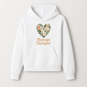 Floral Heart Massage Therapist Sign - Elegant Wall Decor for Spa, Wellness Center, or Home Massage Room, Relaxation Gift - Hoodie 1758350880380.jpg